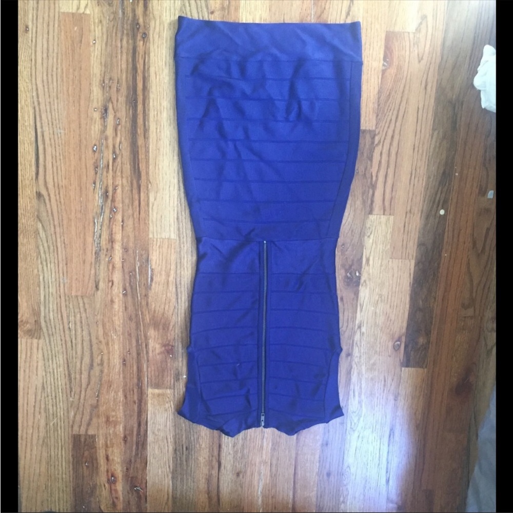 French connection bandage dress navy size 2 - Picture 3 of 3